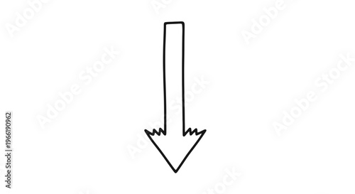 Simple Black Arrow Icon Illustration Design.