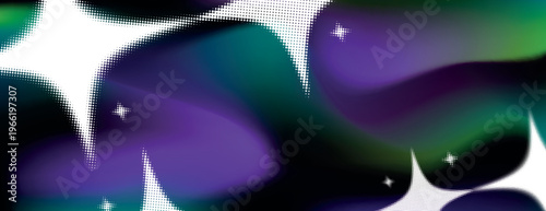 Vibrant cosmic abstract design background vector