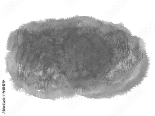 手書きの滲みモノクロ水彩テクスチャ背景