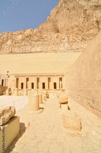 The mortuary temple of Hatshepsut  located opposite the city of Luxor, Egypt