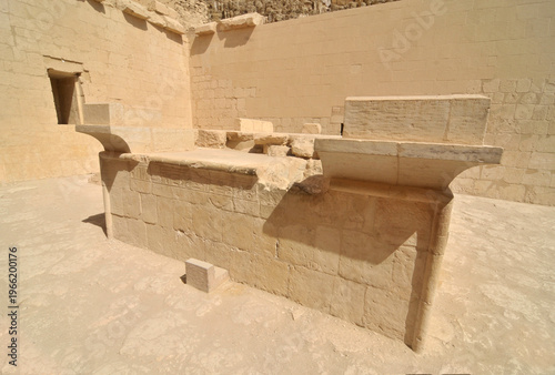 The mortuary temple of Hatshepsut  located opposite the city of Luxor, Egypt
