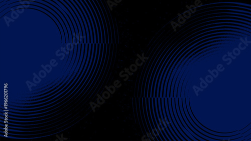 Abstract dark blue circles desktop wallpaper vector