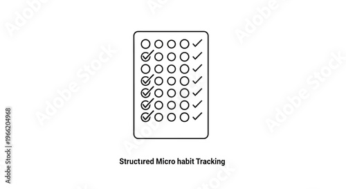Checklist Habit Tracker Mobile App Screen.