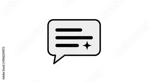 Chat Speech Bubble Icon Symbol.