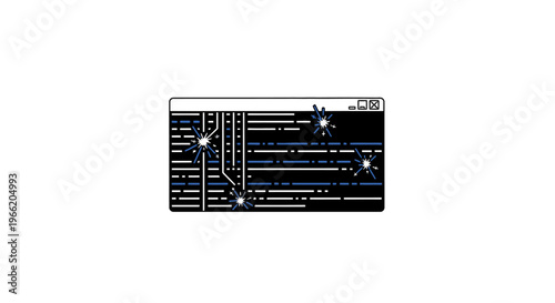 Closeup of electronic circuit board.