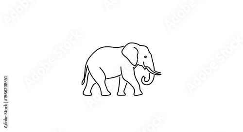 A large grey elephant standing still.