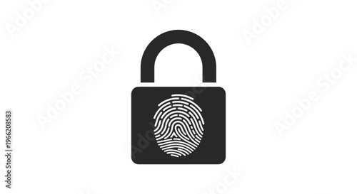 Biometric fingerprint lock security device.