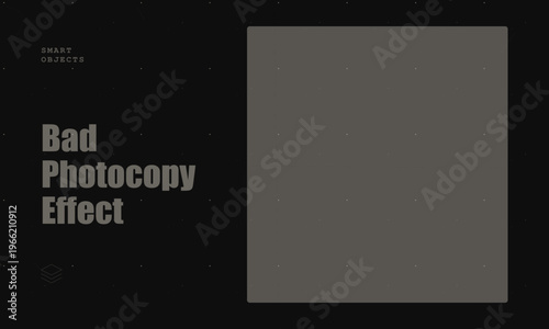 A minimalist software interface template featuring a bad photocopy effect with a dark grid pattern