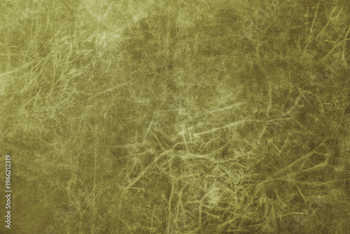 Close up, macro of matte khaki genuine leather, leatherette surface with fine grain and soft fibrous texture. Smooth faux leather, upholstery material, abstract background, wallpaper, backdrop