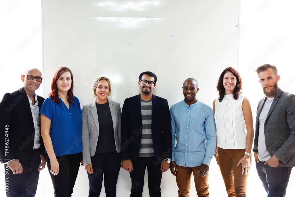 Fototapeta premium Diverse team posing together