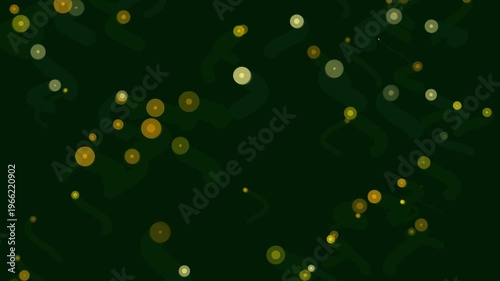 Fireflies Flying in the Dark Night.