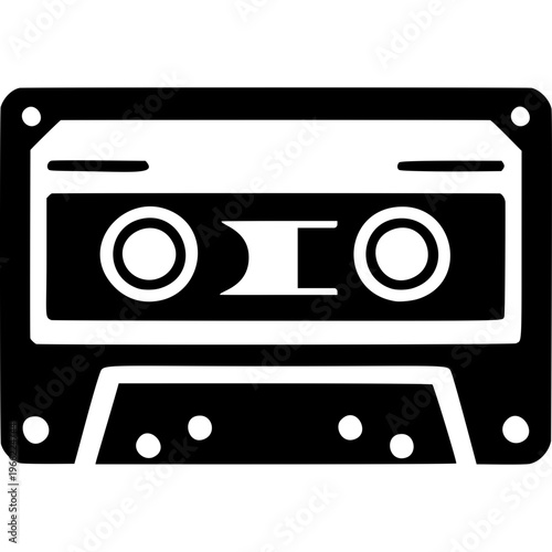 Cassette Tape Icon Vector