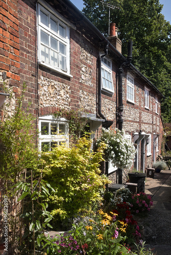 Sixpenny cottages, Bury Lane, Chesham, Buckinghamshire, England. 