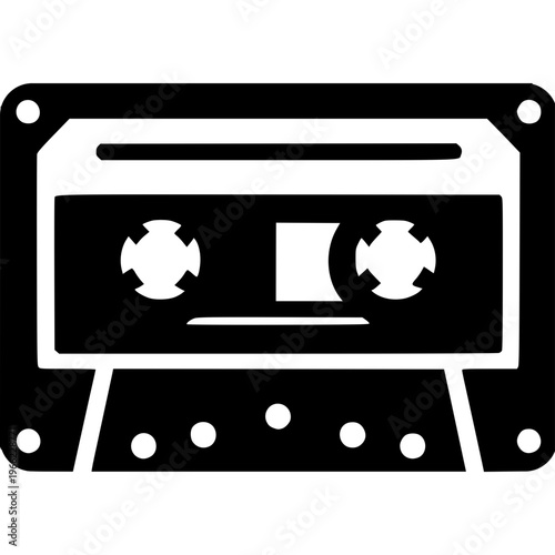 Cassette Tape Icon Vector