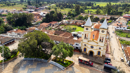 Sutamarchan, Boyaca - Colombia. March 10, 2026. The parish church is dedicated to Our Lady of Health.