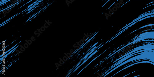 light blue black brush wrap car sticker pattern abstract banner sporty lines. eps 10 illustration
