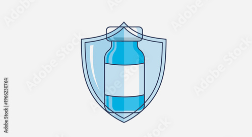 World Immunization Week promotes global health shield with vaccine bottle