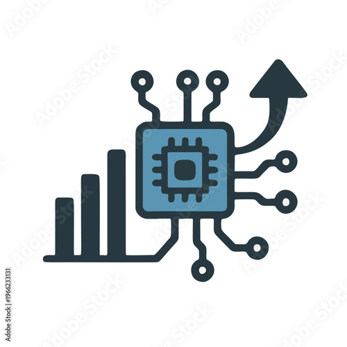 Smart Chip Development Technology Progress Icon