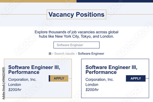Professional vacancy positions template