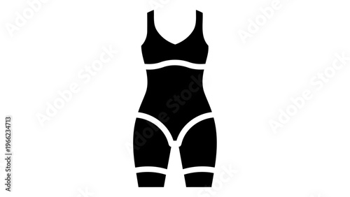 Body shaper suit icon for contour and support