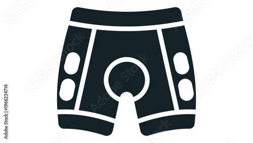 Cycling shorts padded icon