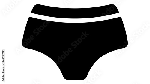 High waist panties icon isolated on white background