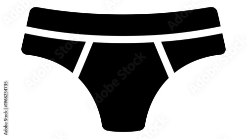Hipster style panties icon