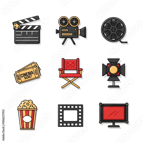 Cinema Elements Vector Collection