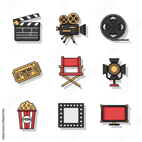 Cinema Elements Vector Collection