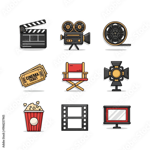 Cinema Elements Vector Collection