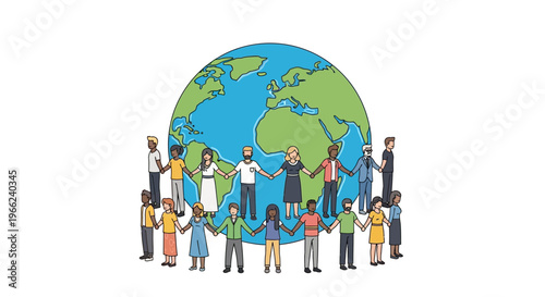 International Day of Multilateralism and Diplomacy for Peace Celebration Illustration