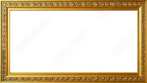 Marco Dorado Antiguo Premium Diseño Ornamental Metálico | Para Enmarcar Fotografía, Obra de Arte, Certificado, Diploma, Invitaciones, Bodas, etc.