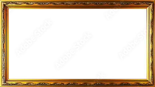 Marco Dorado Antiguo Premium Diseño Ornamental Metálico | Para Enmarcar Fotografía, Obra de Arte, Certificado, Diploma, Invitaciones, Bodas, etc.