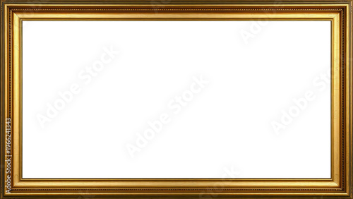 Marco Dorado Antiguo Premium Diseño Ornamental Metálico | Para Enmarcar Fotografía, Obra de Arte, Certificado, Diploma, Invitaciones, Bodas, etc.