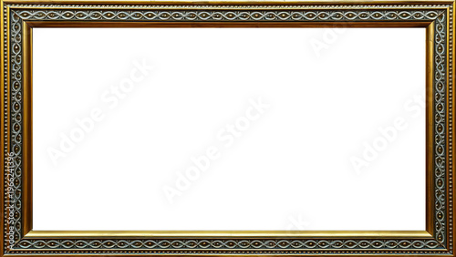 Marco Dorado Antiguo Premium Diseño Ornamental Metálico | Para Enmarcar Fotografía, Obra de Arte, Certificado, Diploma, Invitaciones, Bodas, etc.