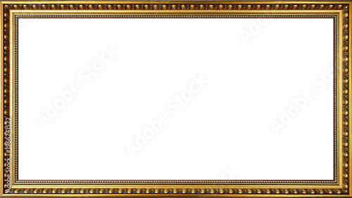 Marco Dorado Antiguo Premium Diseño Ornamental Metálico | Para Enmarcar Fotografía, Obra de Arte, Certificado, Diploma, Invitaciones, Bodas, etc.