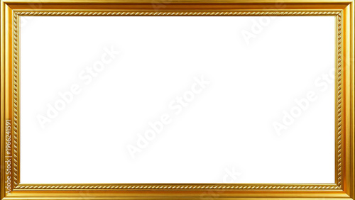 Marco Dorado Antiguo Premium Diseño Ornamental Metálico | Para Enmarcar Fotografía, Obra de Arte, Certificado, Diploma, Invitaciones, Bodas, etc.