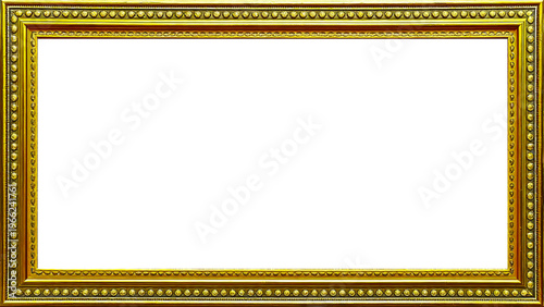 Marco Dorado Antiguo Premium Diseño Ornamental Metálico | Para Enmarcar Fotografía, Obra de Arte, Certificado, Diploma, Invitaciones, Bodas, etc.