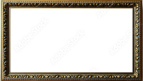 Marco Dorado Antiguo Premium Diseño Ornamental Metálico | Para Enmarcar Fotografía, Obra de Arte, Certificado, Diploma, Invitaciones, Bodas, etc.