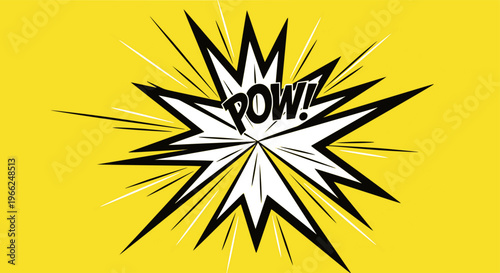 Abstract comic sun ray yellow background with speed lines. Retro style pop art design. Burst template backdrop. 