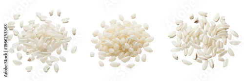 Konstfotografi Broken rice grains Oryza sativa fragmented rice grains small broken rice raw unc