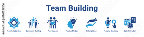 Team Building Icon Banner and Collection