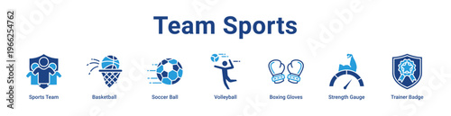 -Team Sports Icon Banner and Collection