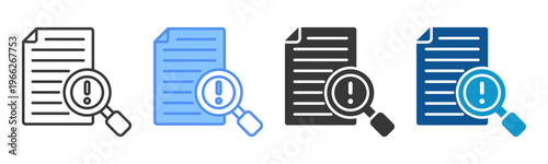 Plagiarism Icon Set Multiple Style Collection