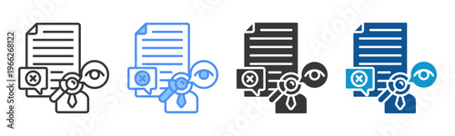 Genre Icon Set Multiple Style Collection