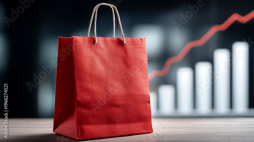 Retail Red: A vivid red sho...