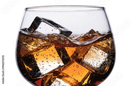 Glass with amber liquid cognac in glass elegant luxury drink
