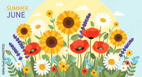 Colorful flowers in full bloom.