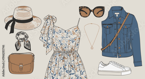 Fashion outfit essentials for women summer style accessories