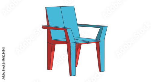 Colorful Modern Plastic Outdoor Chair Design.